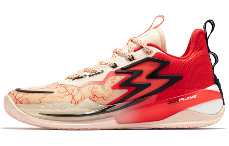 361° Big3 3.0 Pro Cushioning, Wear Resistant Low top Basketball Shoes Men’s Lava Flow Red