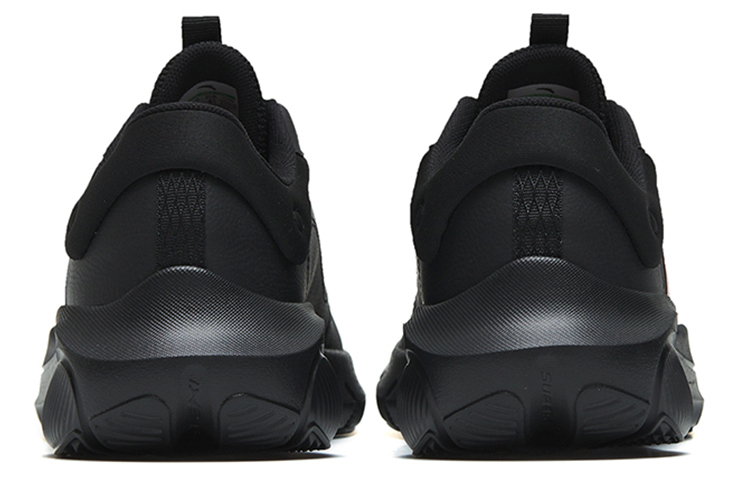 Anta Textile, Synthetic Leather Cushioning Slip Resistant Abrasion Resistant Low top Training Shoes Men’s Black Red