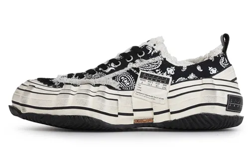 VESSEL G.O.P. Lows Paisley Distortion Low top Canvas Shoes Unisex Black
