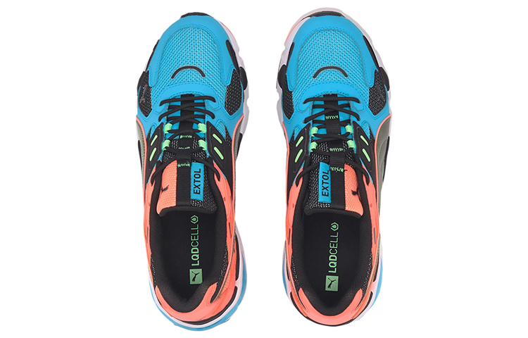 Кроссовки PUMA LQDCELL Extol Old Circuits (сине-красные) — фото 3