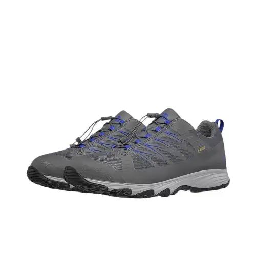 THE NORTH FACE Outdoor Sports Slip Resistant Low top Hiking Shoes Men's Gray Blue