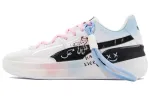 PUMA Clyde Hardwood Team Enjoy The Thrill Of Trying Abrasion Resistant Low top Basketball Shoes Men's Pink Blue