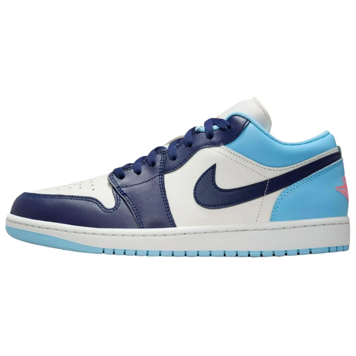 Jordan Air Jordan 1 Cushioning Low top Vintage Basketball Shoes Men's Ice Blue