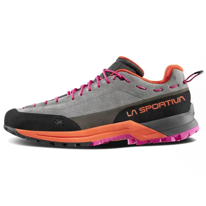 LA SPORTIVA Leather Low top Mountaineering Shoes Women's Gray Orange