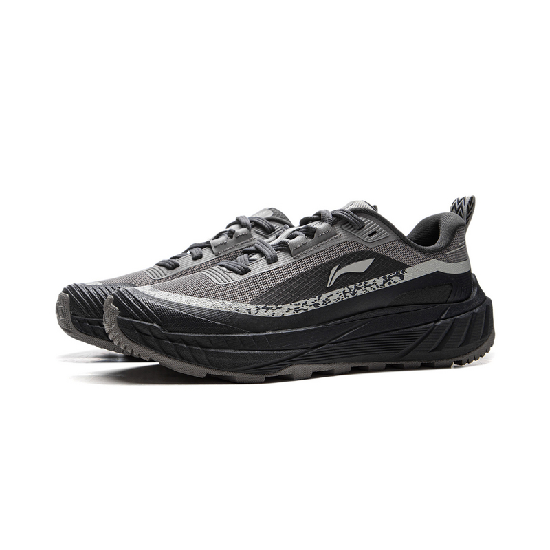 Li Ning Outdoor CF Tracing, Yijie Lite 2.0 Abrasion Resistant Support Low top Hiking Shoes Men’s Black Gray