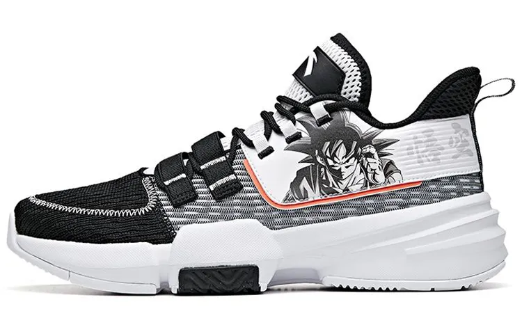 ANTA Basketball Shoes Men's Low Top Black/White
