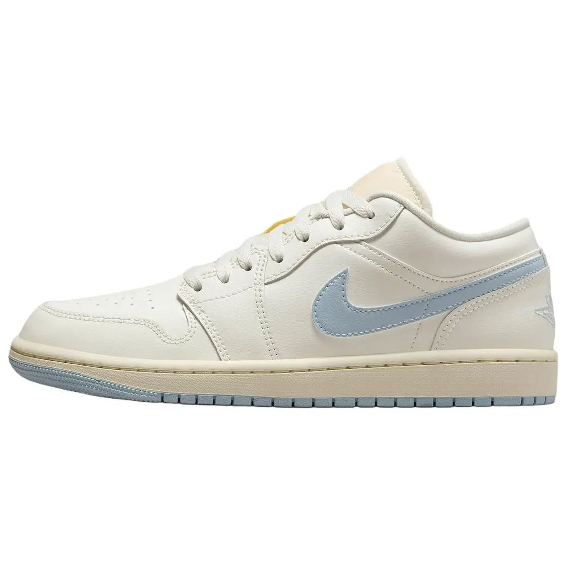 Jordan Air Jordan 1 Low top Vintage Basketball Shoes Unisex White Blue