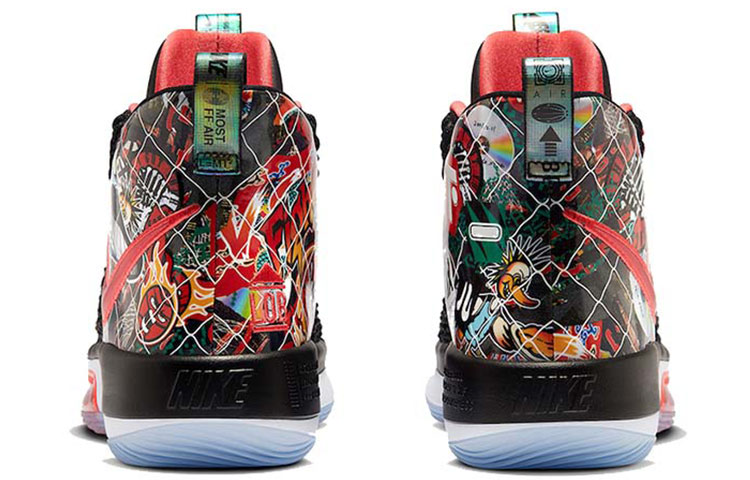 Мужские кроссовки Nike AlphaDunk "China Hoop Dreams" (черно-красный) — Чёрныйкрасный — фото 4