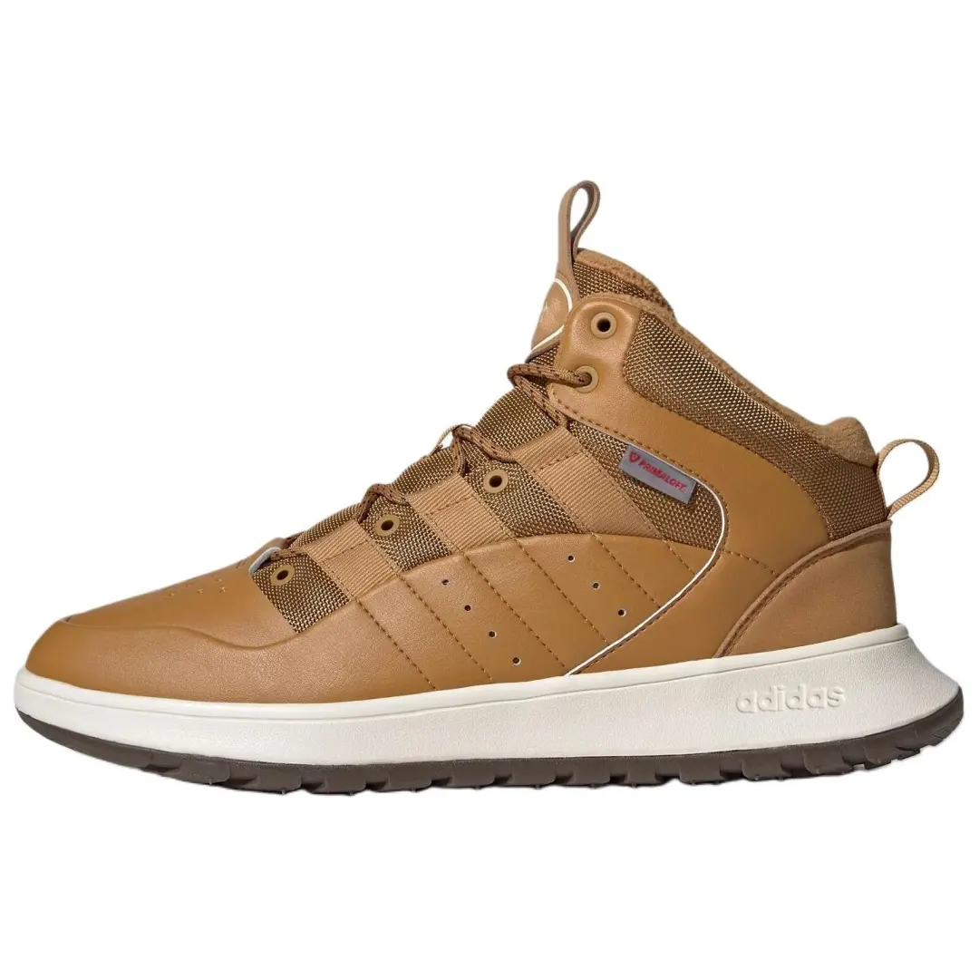 Adidas Slip Resistant Abrasion Resistant High top Vintage Basketball Shoes Unisex Brown