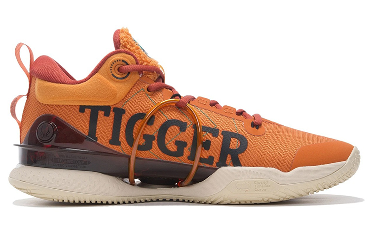 Disney x Li Ning Speed 8 Premium Tigger Slip Resistant Abrasion Resistant Low top Basketball Shoes Men’s Jams Orange