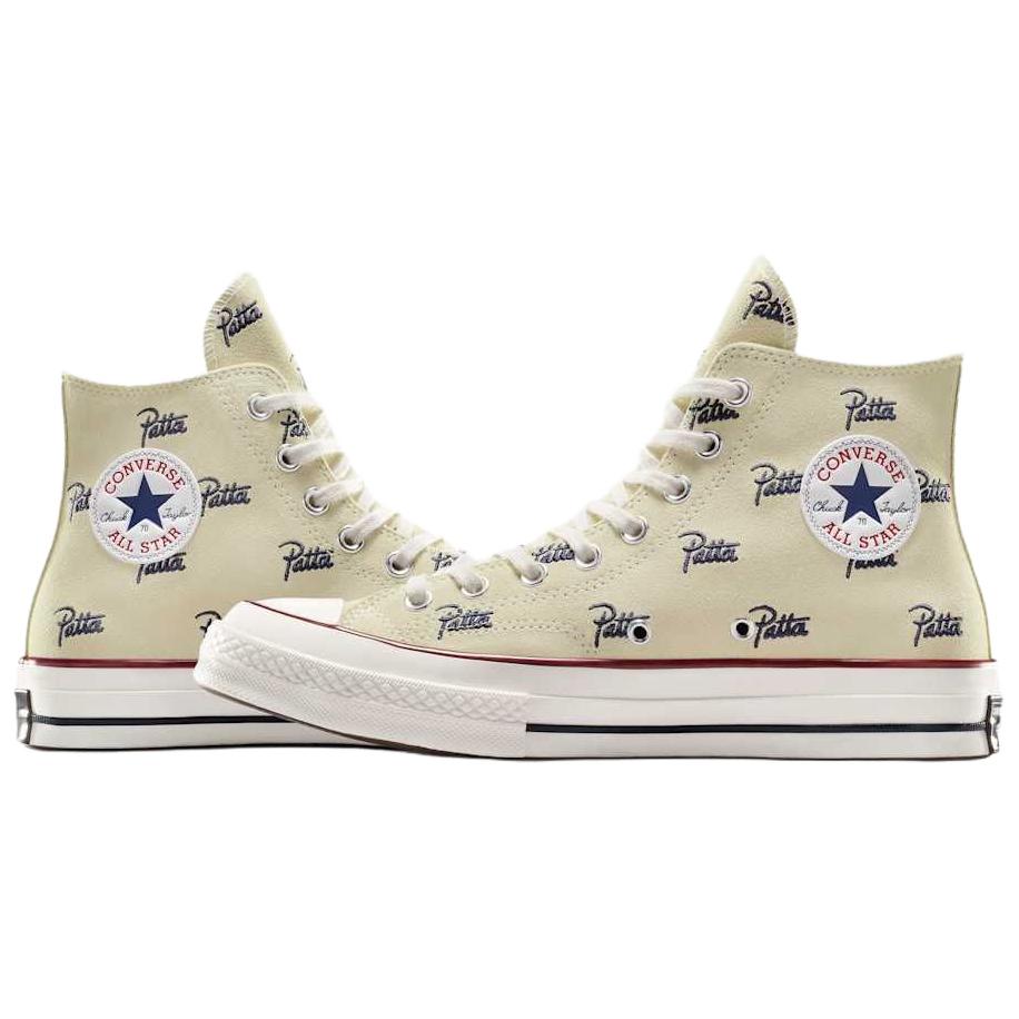 Высокие кеды Patta Converse Chuck 70 (бежевые) — фото 3