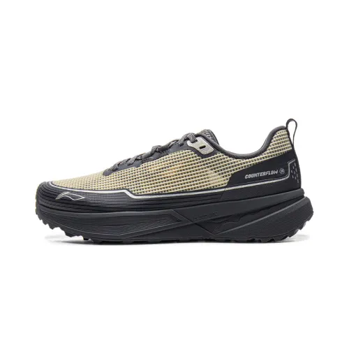 Li Ning Outdoor CF Tracing, Inter Industry Puncture resistant Low top Hiking Shoes Unisex Black/Khaki
