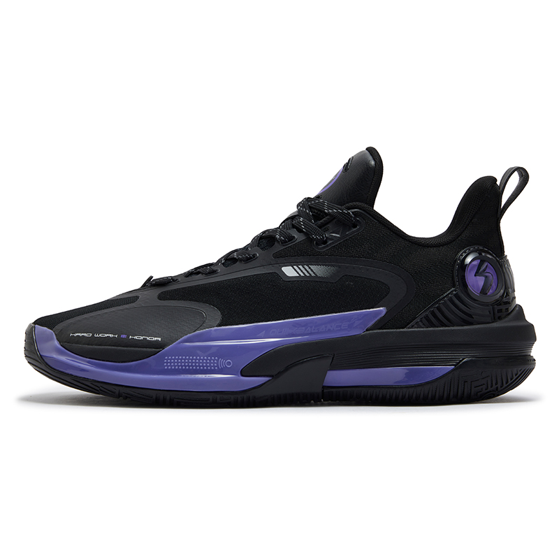 361° Slip Resistant Abrasion Resistant Low top Basketball Shoes Men’s Black Purple