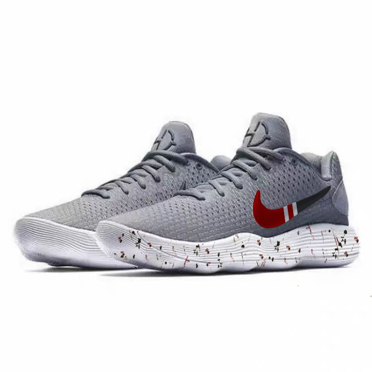 Nike Hyperdunk 2017 Cushioning Slip Resistant Abrasion Resistant Lightweight Low top Basketball Shoes Unisex Gray