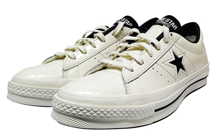 Converse One Star Leather Classic And Versatile Abrasion Resistant Lightweight Low top Canvas Shoes Unisex Black White