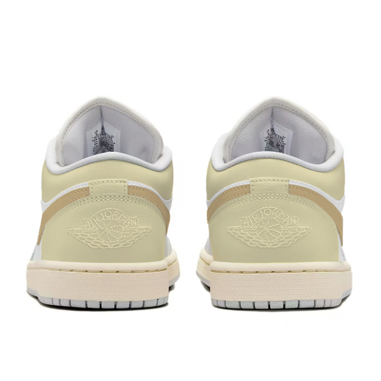 Jordan Air Jordan 1 Low top Vintage Basketball Shoes Women’s Yellow White
