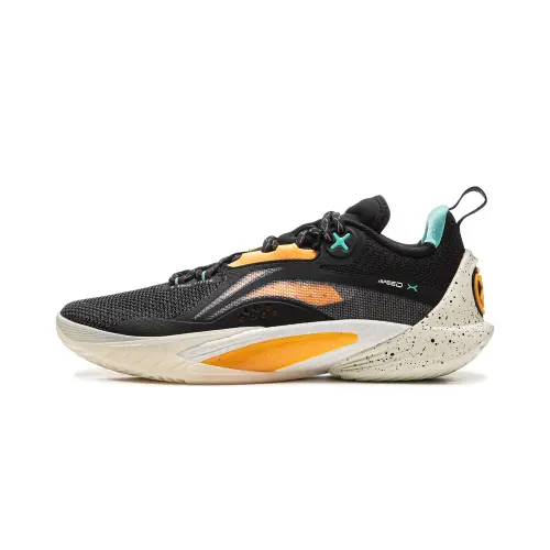 Li Ning Speed 10 Cushioning Slip Resistant Abrasion Resistant Breathable Low top Basketball Shoes Men's Black