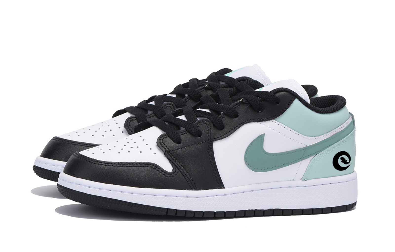 Jordan Air Jordan 1 Abrasion Resistant Low top Vintage Basketball Shoes Men’s Black