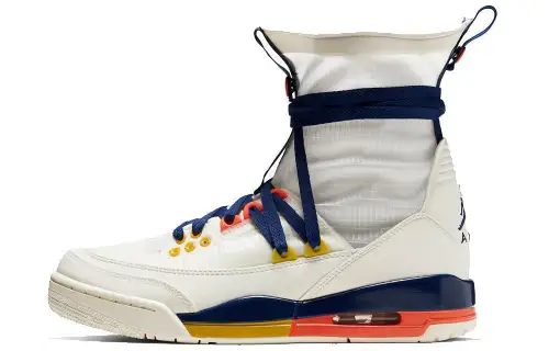 Jordan Air Jordan 3 Retro Explorer Lite XX Sail Multi-Color W lightweight woven shock-absorbing anti-slip high-top retro basketball shoes women's beige