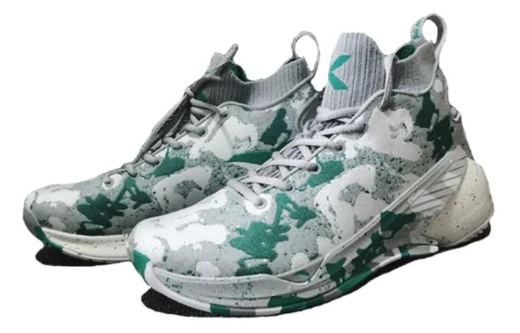 Anta KT4 Still Water Mismatched Trendy Cushioning Slip Resistant Cushioning Slip Resistant High top Basketball Shoes