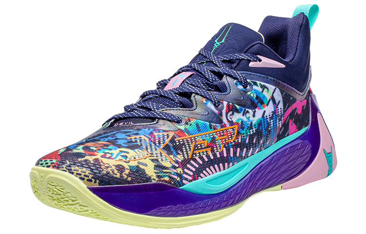 XTEP Monster 3.0 Mid top Performance Basketball Shoes Men’s Purple