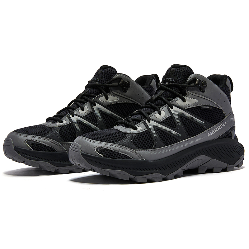MERRELL TEMPO EXP MID WP Slip Resistant, Abrasion Resistant, Breathable Mid top Mountaineering Hiking Shoes Men’s