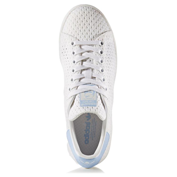 Женские кеды adidas originals STAN SMITH (белые / синие) — Белый / синий — фото 4