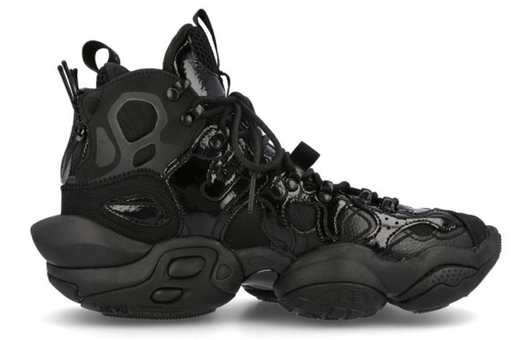 Li Ning New York Fashion Week Runway Style ACE Comfortable High top Vintage Basketball Shoes Unisex Black