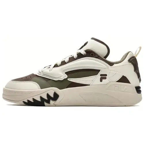 FILA FUSION Desperado Low Top Shoes 'White Brown Green'