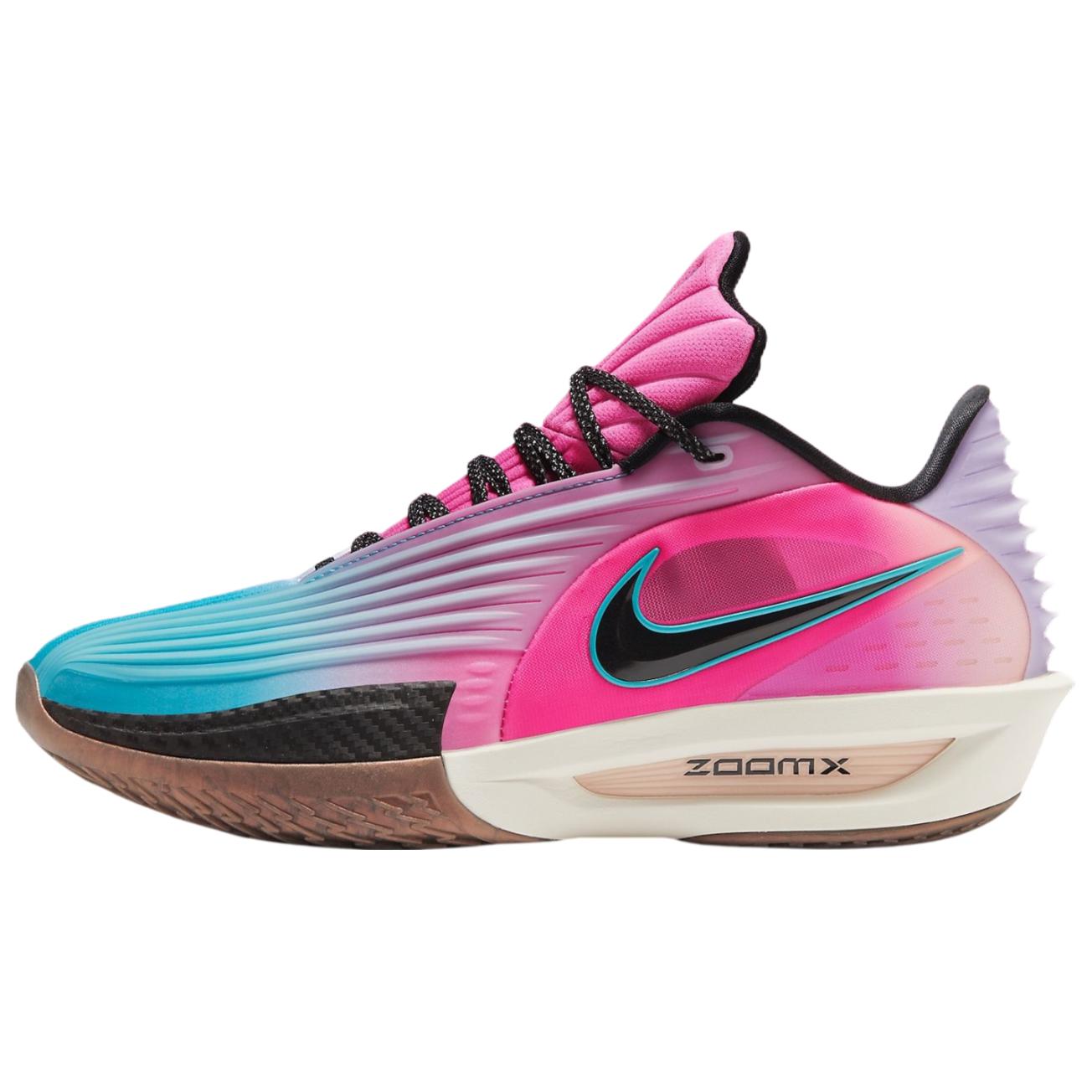 Nike G.T. Cut 3 Slip Resistant Abrasion Resistant Low top Basketball Shoes Unisex Pink Blue Overseas Version