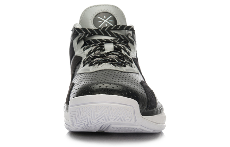 Li Ning All City 4 Basketball Shoes Unisex Mid Top Black/Gray