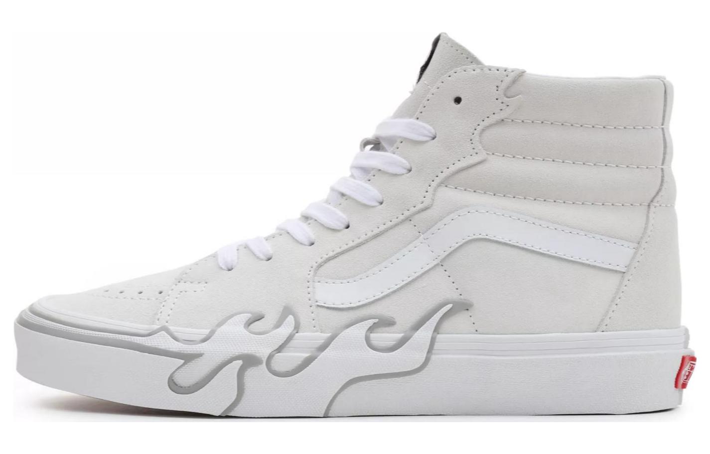 Sk8 Vans-Hi 'Flame - White'