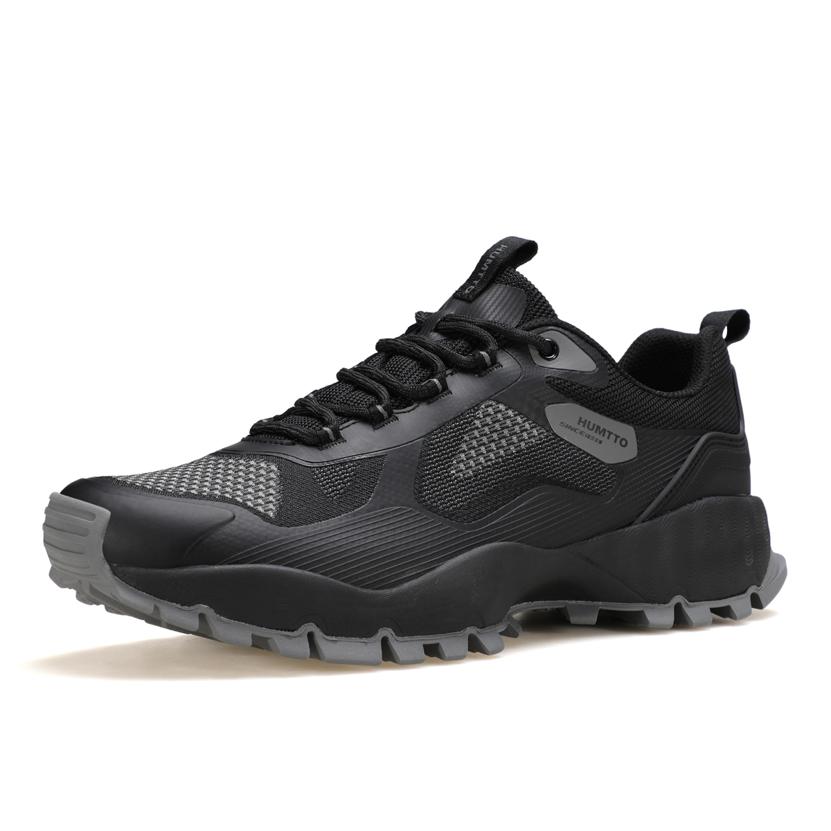 HUMTTO Cushioning Slip Resistant Support Cushioning Slip Resistant Support Low top Mountaineering Shoes Men’s Black
