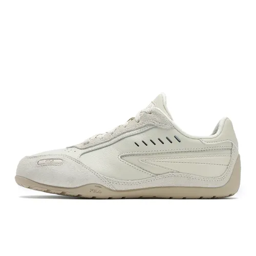 FILA TURBO Lightweight Low top Skateboard Shoes Women's White Swan Gray