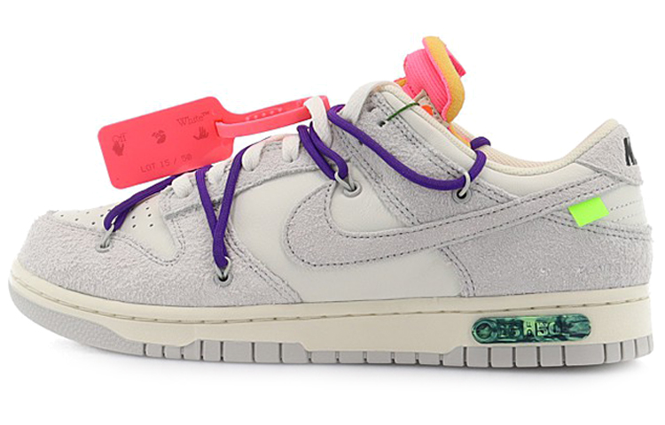 Кроссовки OFF-WHITE OFF-WHITE x Nike Dunk "The 50" NO.15 (серый / белый)