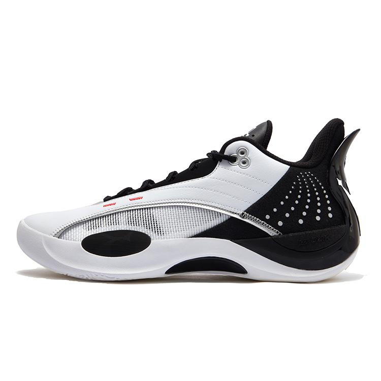 361° Cushioning Slip Resistant Abrasion Resistant Low top Basketball Shoes Men’s White Black