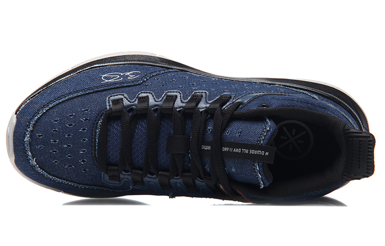 Li Ning ALL DAY 2 Basketball Shoes Unisex Low Top Dark Blue
