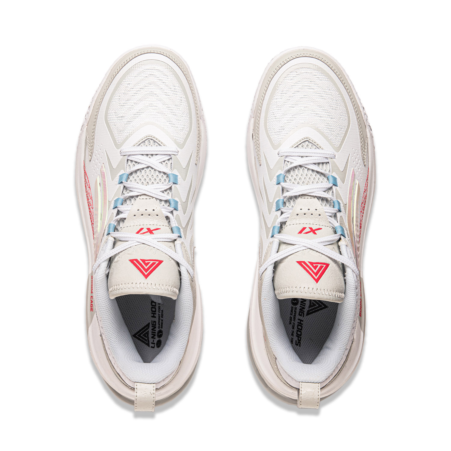 Li Ning Air Strike 11 Cushioning Slip Resistant Lightweight Low top Performance Basketball Shoes Men’s White Gray