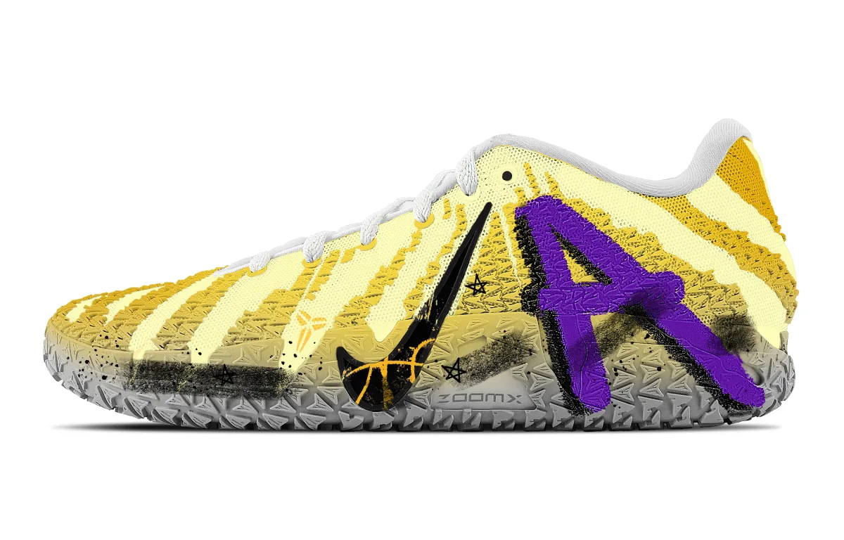 Nike Ja Morant 3 Win Mamba Abrasion Resistant Low top Basketball Shoes Unisex Yellow Purple