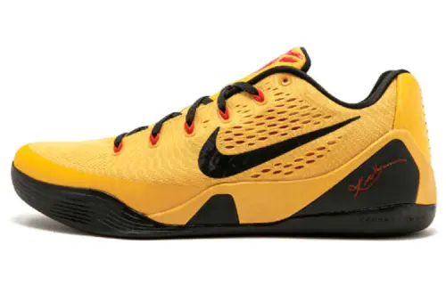 Nike Kobe 9 EM Low Bruce Lee Kobe 9 comfortable round toe non-slip lightweight low-top basketball shoes men's gold