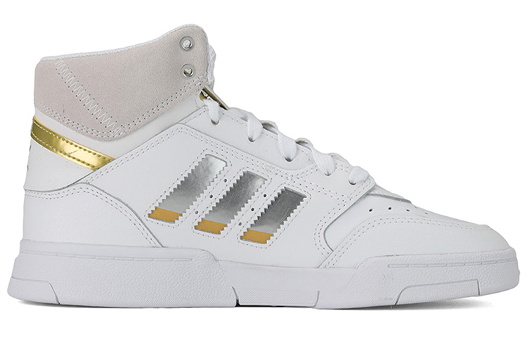 Женские кеды adidas originals Drop Step Xlt (бело-желтые) — фото 2