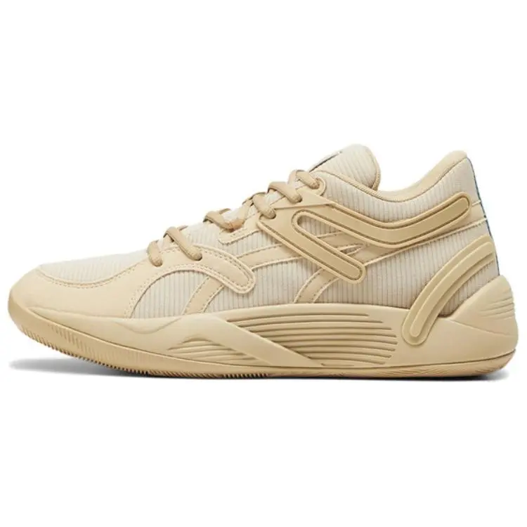 PUMA Trc Blaze Slip Resistant Abrasion Resistant Low top Basketball Shoes Unisex Camel