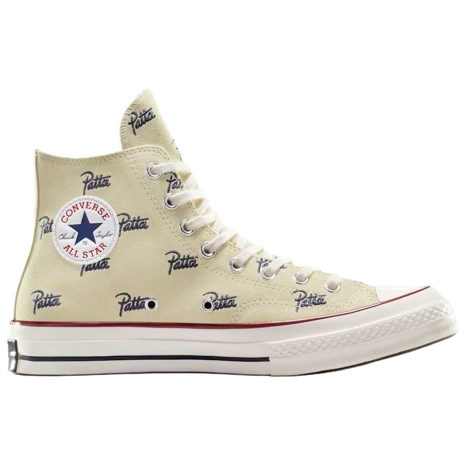 Высокие кеды Patta Converse Chuck 70 (бежевые) — фото 2