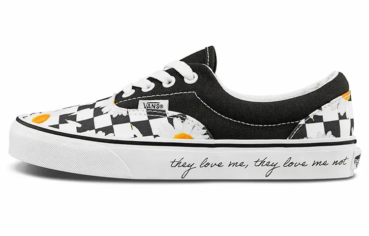 Vans Canvas Comfortable Lightweight Abrasion Resistant Low top Skateboard Shoes Unisex Black White