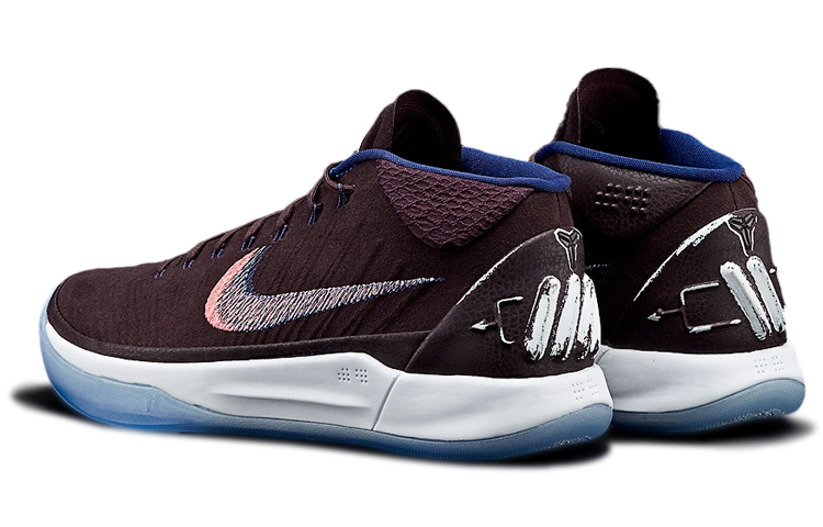 Мужские кроссовки Nike Kobe AD "Port Wine" (черно-розовые) — Чёрный / розовый — фото 5