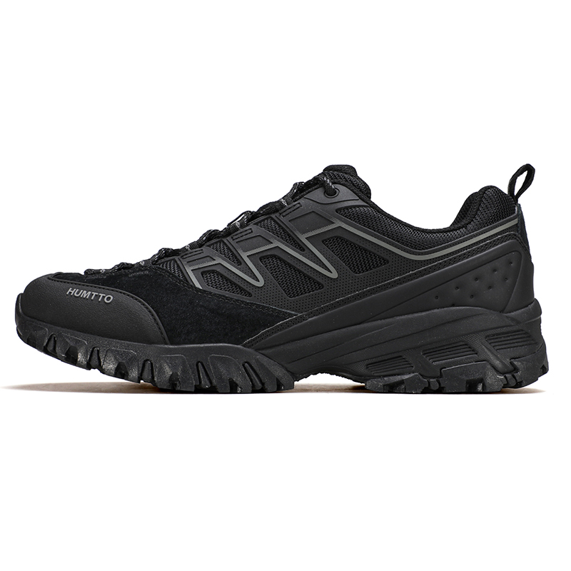 HUMTTO Cushioning Slip Resistant Balance Cushioning Slip Resistant Balance Low top Mountaineering Shoes Men’s Black