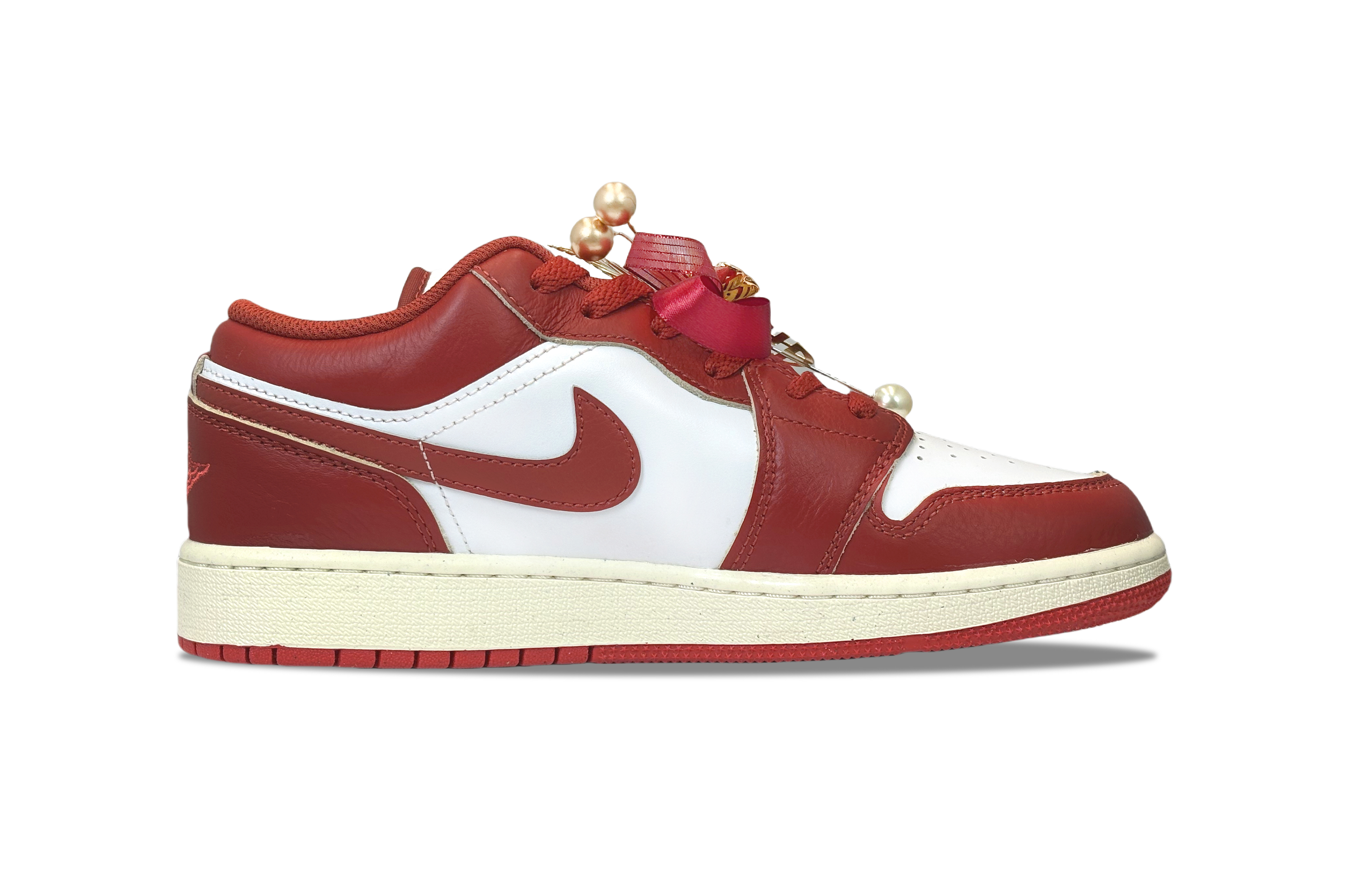 Jordan Air Jordan 1 Vintage Basketball Shoes Unisex Low Top White