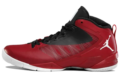 Jordan Fly Wade 2 Cushioning Slip Resistant Abrasion Resistant Coverage Mid top Basketball Shoes Men's Red Black