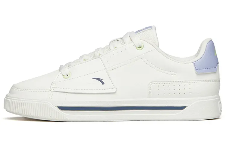 Anta Wear resistant And Lightweight Low top Skateboard Shoes Women's White Purple