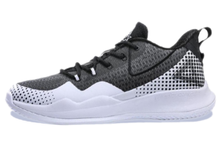 PEAK Basketball Shoes Men’s Low Top Black/All White